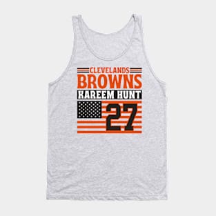 Cleveland Browns Hunt 27 American Flag Football Tank Top